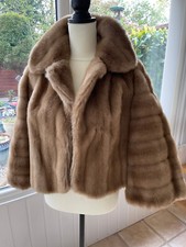 Vintage Tissavel Of France Stunning Faux Fur Jacket Size 14 Mink Style Faux Soft