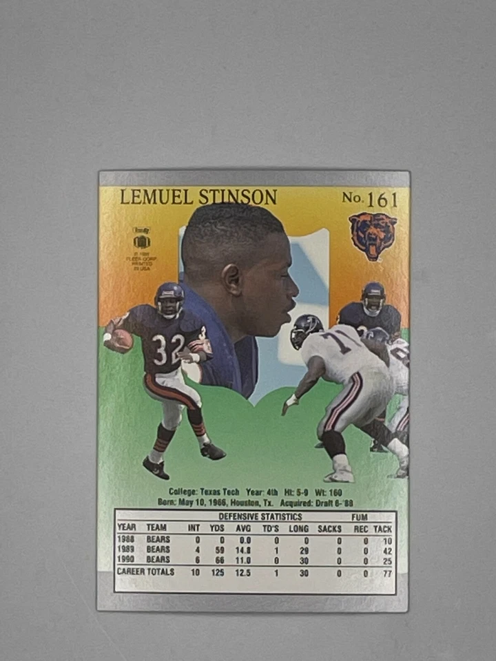 1991 Ultra #161 Lemuel Stinson - Image 2 of 2