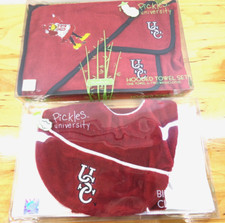 Pickles University of South Carolina Hooded Towel Set Bib / Burp Cloth Set New