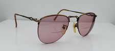 Vintage Perry Ellis PE-58 Bronze Oval Half Rim Sunglasses FRAMES ONLY