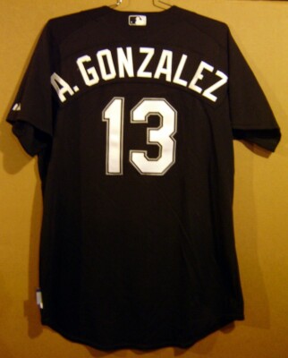 CHICAGO WHITE SOX A. GONZALEZ #13 BLACK BUTTON-DOWN JERSEY CHICAGO WHITE SOX A. GONZALEZ #13 BLACK BUTTON-DOWN JERSEY