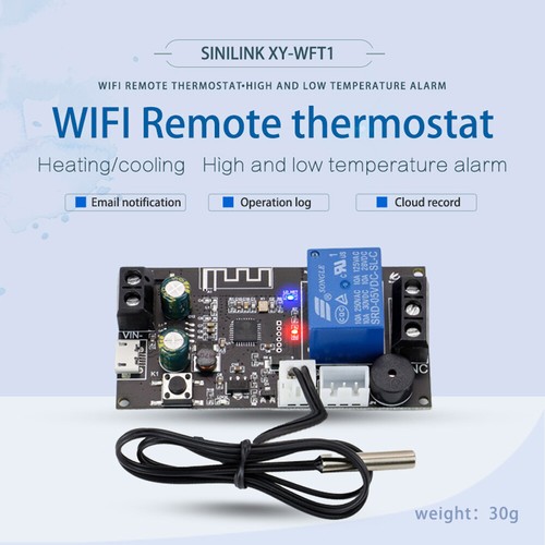 1X High Precision Temperature Controller Module WIFI Remote Thermostat ...
