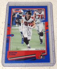 2020 Donruss football Austin Hooper Blue Press Proof #29 Browns