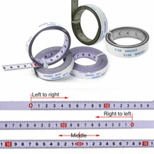 Stainless Steel Miter Track Tape Measure Self Adhesive Stick on Ruler 1/2/3m