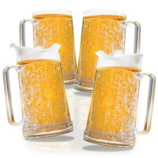 Double Wall Frozen Beer Mugs for Freezer with...