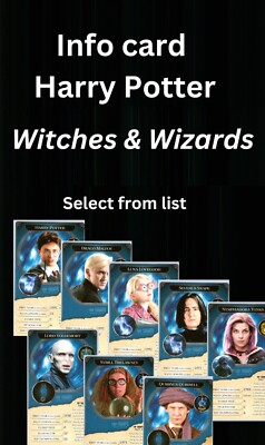 Harry Potter Infokarte - Hexen & Zauberer - Spezial - Auswahl aus Liste - AA32
