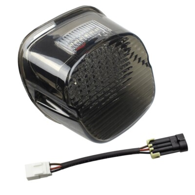 Eagle Lights Smoked LED Tail Light w/ Strobing Brake Harley Softail Low Rider ST