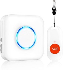 Caregiver Pager, 600ft Wireless Emergency Call Button Alert System 58 Chimes Wa