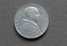 Città del Vaticano Pio XII 1952 XIV  5 Lire V tipo