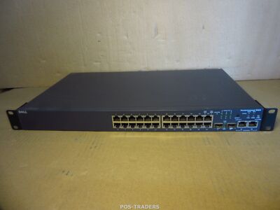 Dell 3424 8H409 24-Port 10/100 LAN Network Switch + 2x Gbit 2x SFP + RACK MOUN