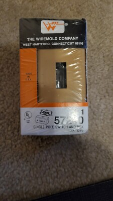 LEGRAND WIREMOLD 57240 SINGLE POLE 15A SWITCH AND BOX BUFF