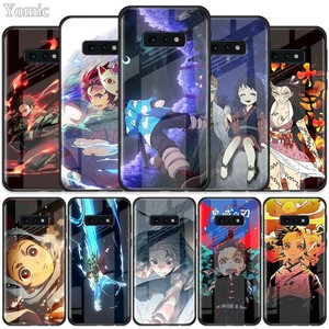 Details About Anime Demon Slayer Kimetsu No Yaiba Tempered Glass Case For Samsung Galaxy S10