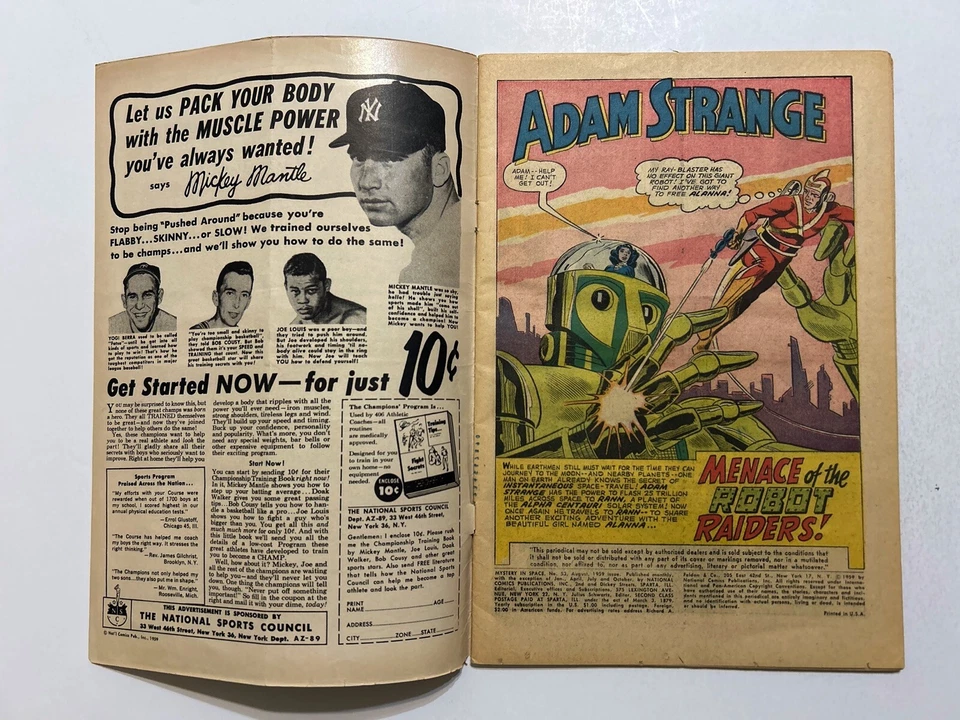 Mystery in Space #53 G/VG 3.0 Adam Strange Stories Begin - Image 3 of 4