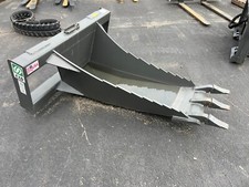 NEW CID X-TREME STUMP BUCKET ATTACHMENT W/ TEETH FOR SKID STEER LOADER USA MADE