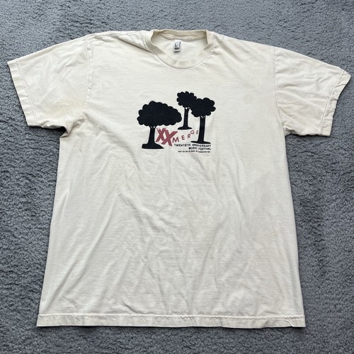 Merge Records 20th Anniversary Festival T-Shirt Size L 2009 XX Merge Superchunk