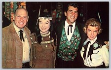 Famous~Indian Shirley MacLaine~Dean Martin & Mrs~Leo Durocher~Vintage Postcard
