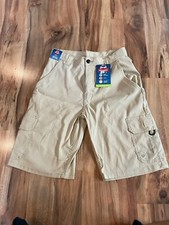 Wrangler Flex water repellent SPF 30 Khaki Youth Sz 16 Cargo Shorts A2