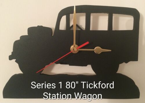 Land Rover Series 1 80" Tickford Station Wagon Wall Clock 4x4 Ideal Gift - Afbeelding 1 van 8