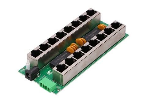5902560366365 Extralink Gigabit PoE Injector 8 Port 8x 1000Mb/s RJ45, Mode B Ext - 第 6/8 張圖片