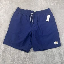 Reyn Spooner Swim Trunks Men's Large Navy Blue 8" Inseam Transpac Lined NEW