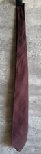 Vintage Donna Karan Signature Red 100% Italian Silk Texured Neck Tie Made in USA