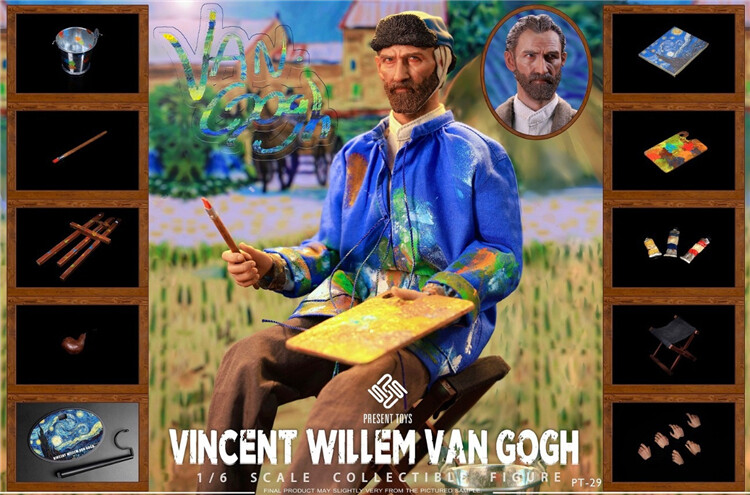 Present Toys PT-SP29 フィンセント・ファン・ゴッホ 1/6 PRESENT TOYS PT-sp29 1/6 Male Vincent Willem Van Gogh 12