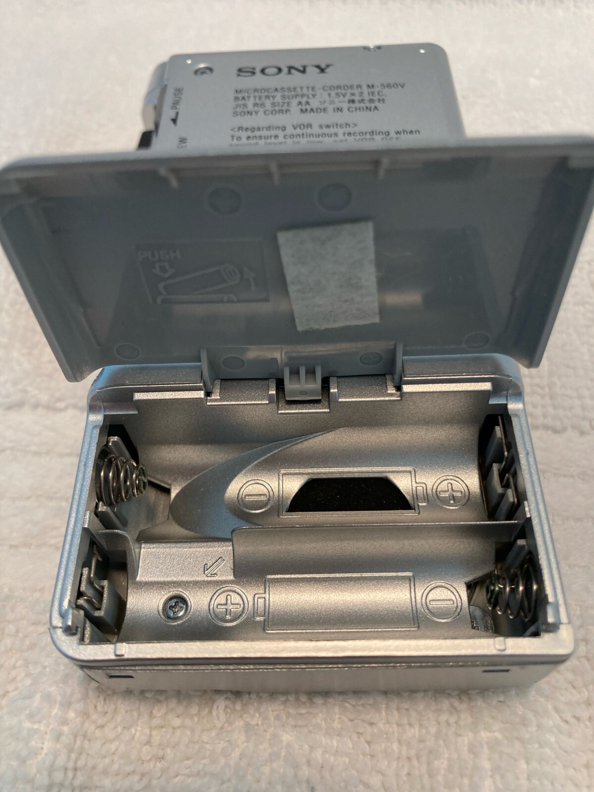 Sony MicrocassetteCorder M560V VOR Handheld Voice Recorder Tested