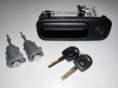 Door Lock Cylinder Set + Trunk Handle VW Golf 4 MK4 1997-2004 w/ Keys