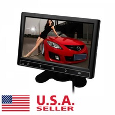 US-7'' TFT LCD HD Screen Monitor for Car Rear View Reverse Backup Camera DVD VCR