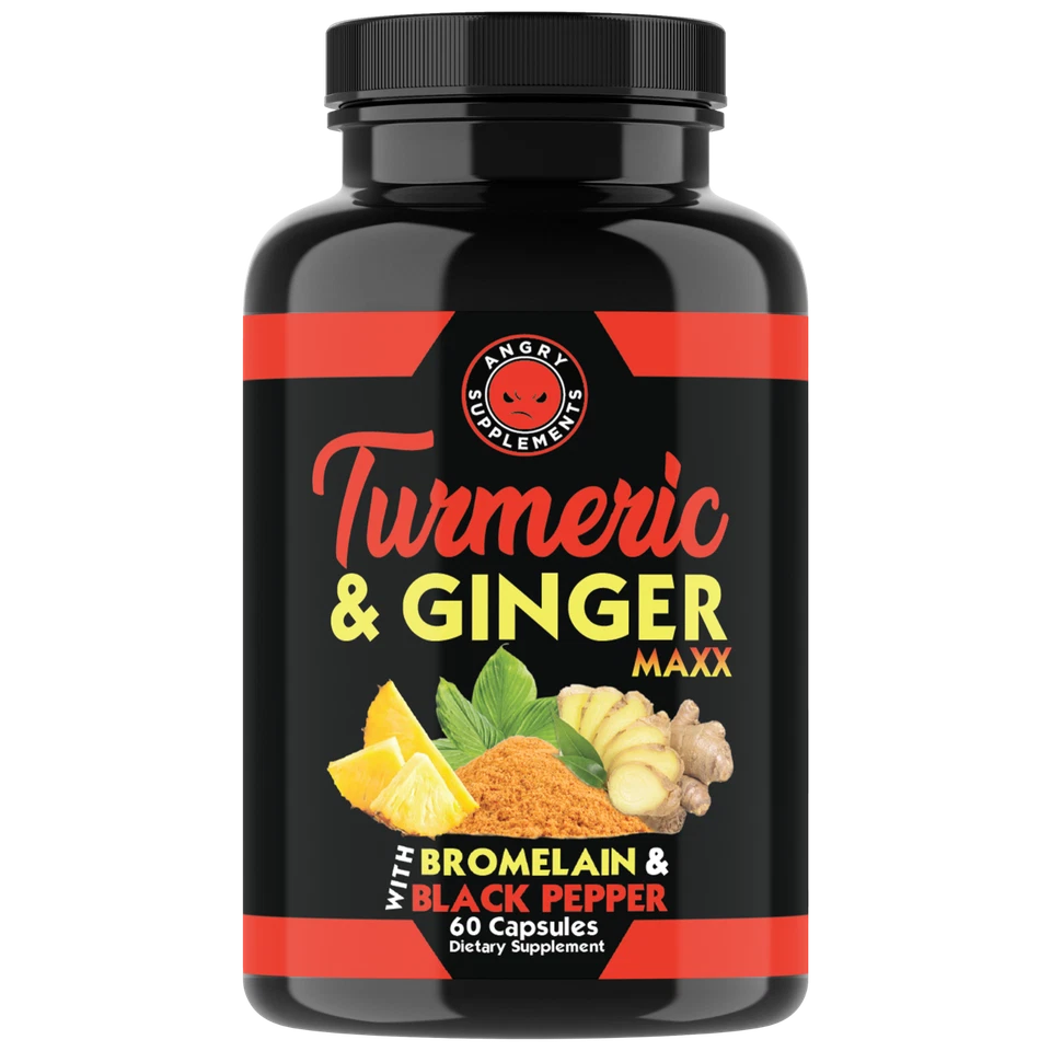 Curcumina de Cúrcuma con Jengibre + Pimienta Negra Dolor Articular Cápsulas Maxx Fuerza Foto 2 de 4