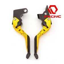 Palanca de hornear embrague extensible plegable 3D para Suzuki GSR750/GSX-S750 2011-2018 dorado