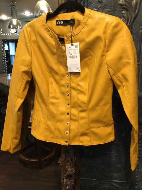 zara pleather jacket