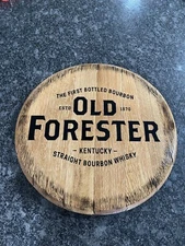 Old Forester Distillery  Bourbon Barrel Head / Lid Reclaimed 21.5” Dia.