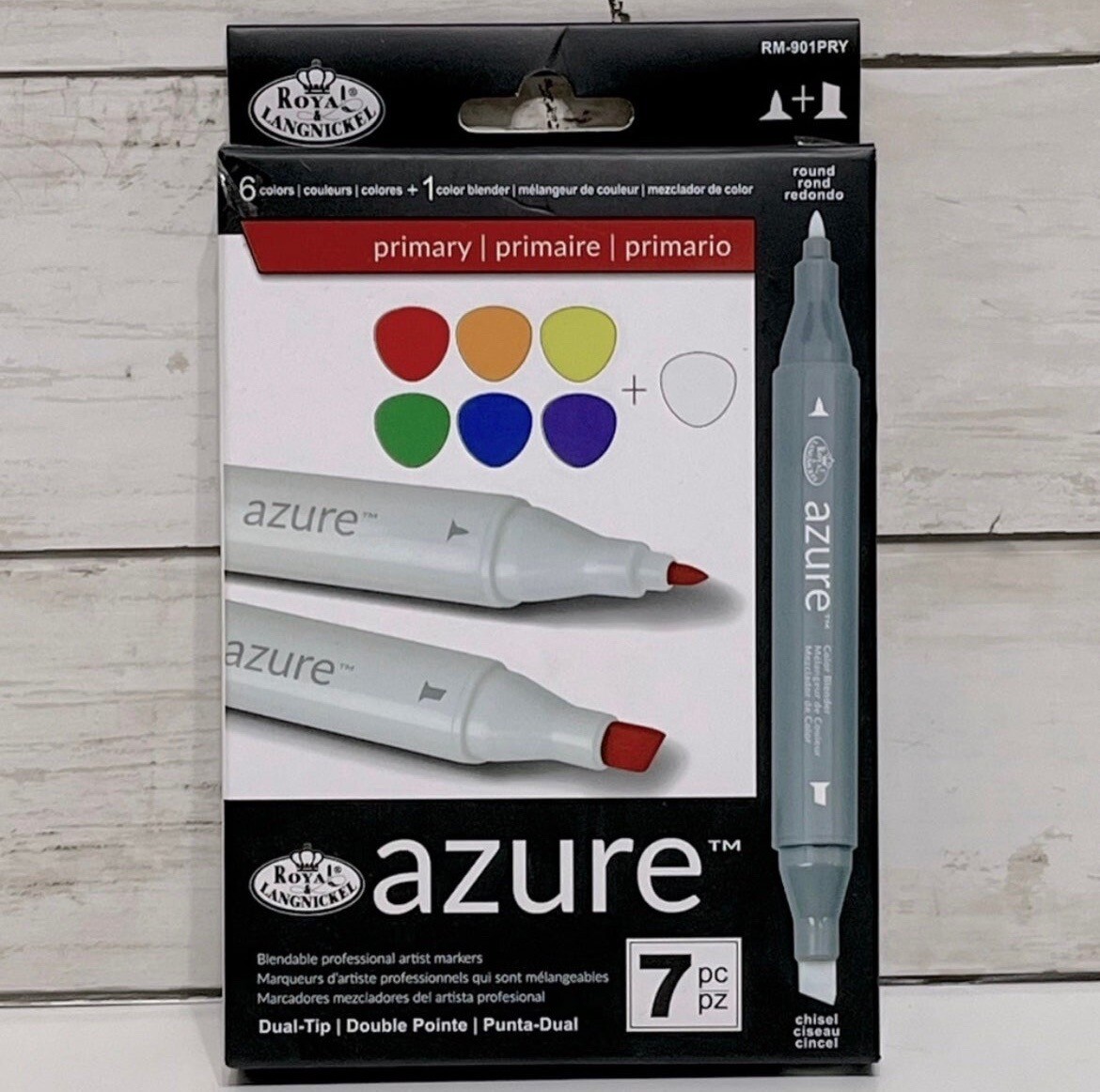 Azure Marker Set 7/Pkg-Primary Colors