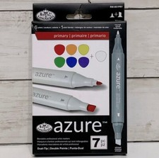 Royal and Langnickel - Azure Artist Markers - Dual Tip - Set Of 7 6 Colors 