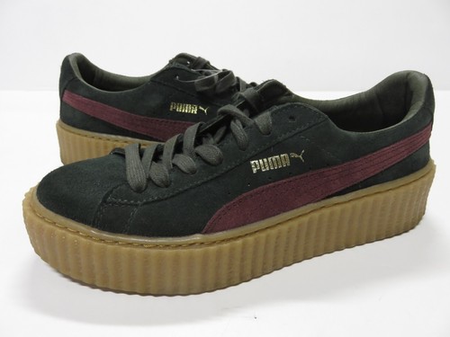 burgundy puma creepers