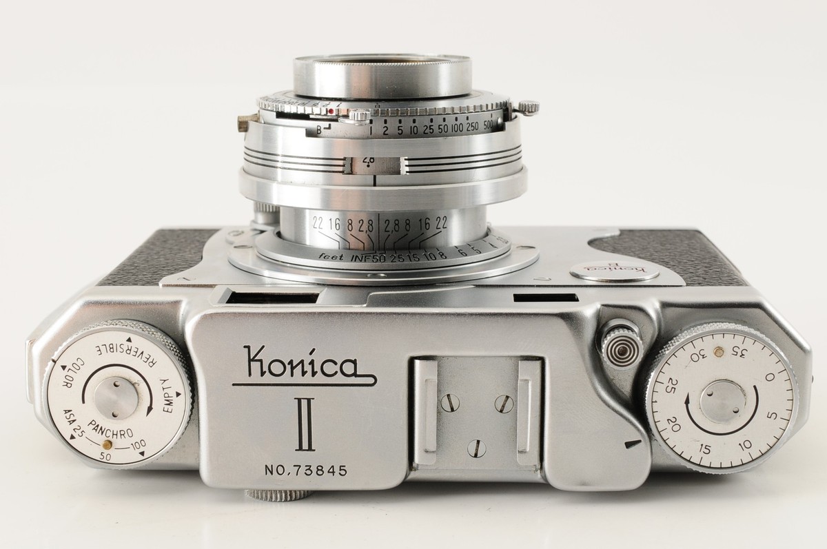 Near MINT] Konica IIB Rangefinder Film Camera 50mm F2.8 From