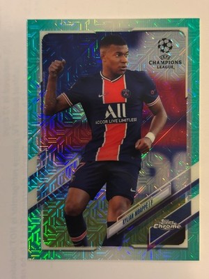 2020-21 Topps Chrome Japan Kylian MBAPPE Aqua MOJO Refractor 23/199