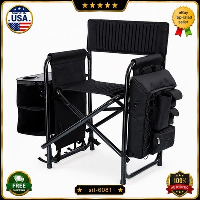 Picnic Time Fusion Camping Chair Color Black -New&Free ship   