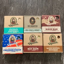 Dr Squatch Soap Lot Coconut Castaway Mars Bar Irish Cream Whiskey Freedom Fresh