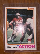 1982 Topps - In Action Joe Montana #489 HOF