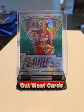 Chennedy Carter 2021 Panini Prizm WNBA #6 Fearless Prizms Green Atlanta Dream
