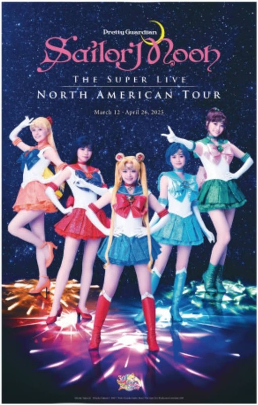 Sailor Moon The Super Live North American Tour 2025 VIP Poster & VIP Badge: RARE