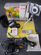 Canon Digital Camera PowerShot A40 2.0MP PLUS additional lenses and small tripod