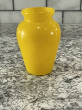 Yellow Mini Vase, Bright 4"