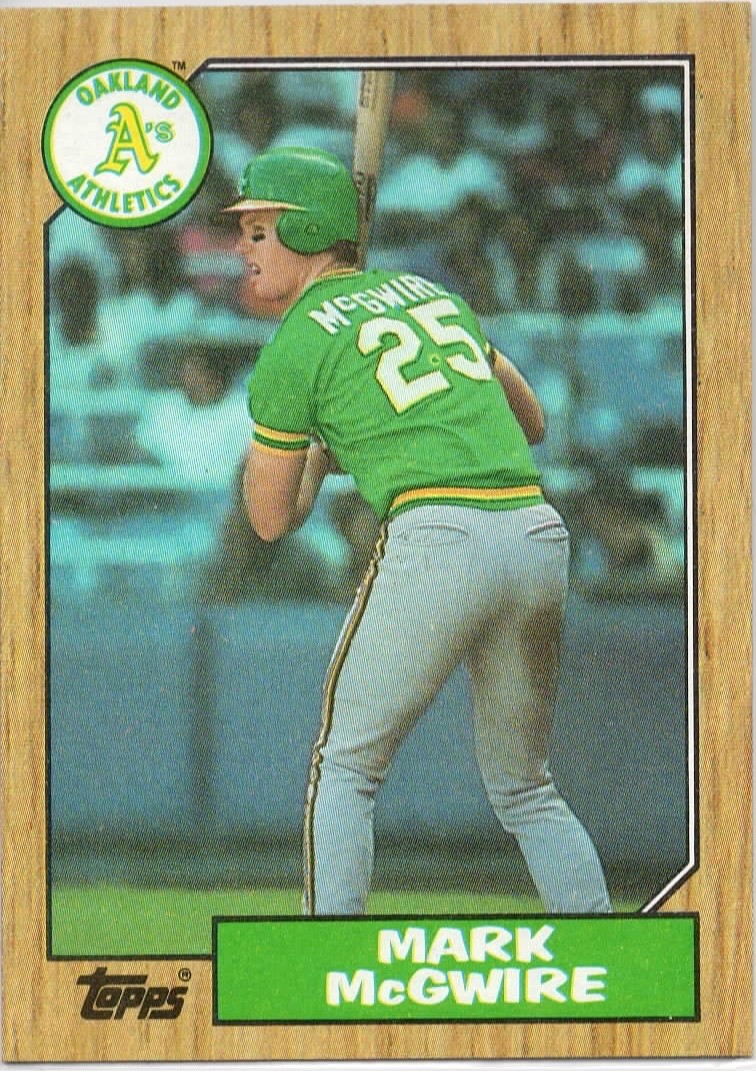 Mark McGwire - 1987 Topps - #366 Oakland Athletics 