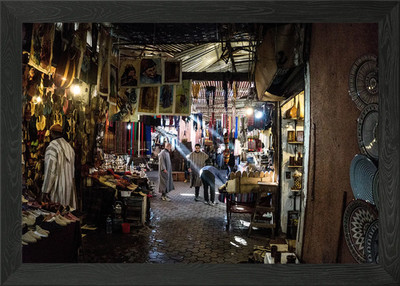 Marrakesch Basar Gerahmtes Wandbild Poster Leinwanddruck Bild