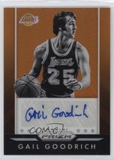 2015-16 Panini Prizm Auto Orange Prizm 10/65 Gail Goodrich #P-GGR Auto HOF s7f