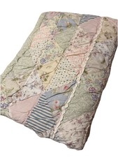Vintage Y2K Patchwork Style Quilt Comforter Full/Queen Size 96" x 86" Cottoge