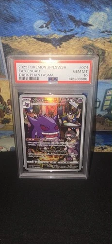 Pokemon Gengar Dark Phantasma Japanese Character Rare #074 PSA 10 Gem Mint